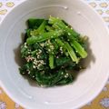 ヌーシ's cooksnap of when they made カラシ醤油で！！小松菜の醤油和え.
