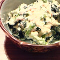 chakapon's cooksnap of when they made ✿母のほうれん草で白和え✿.