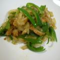 sayahk's cooksnap of when they made ピーマンと竹輪の“大葉にんにく醤油”炒め.