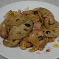４６ｍａ's cooksnap of when they made れんこんと鶏肉のオイスター炒め.