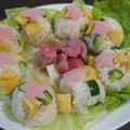 せいやまま's cooksnap of when they made レタスカップのサラダ寿司.