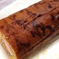 kbitch's cooksnap of when they made 矢羽根模様のロールケーキ.