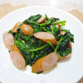 えるえる２８６'s cooksnap of when they made ほうれん草とウィンナー炒め.
