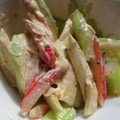 かぴーな's cooksnap of when they made カニかまとセロリのマヨ醤油酢胡椒和え.