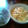 ゆきにｬん☆'s cooksnap of when they made たらこお茶漬けパスタo(≧∀≦)o.