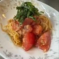 えりんぎ112's cooksnap of when they made ツナとトマトの冷製パスタ.