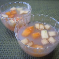 kemeta's cooksnap of when they made 柿と林檎の寒天ゼリー♪.