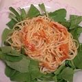 龍青空ママ's cooksnap of when they made 美味♡シラス・トマト・ルッコラのパスタ.