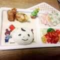 し・の・ま・ま's cooksnap of when they made ＊キャラ弁＊サンタ帽子の作り方.