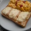 姉ぶた's cooksnap of when they made 白菜の明太マヨチーズトースト.