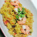 ☆YONE3☆'s cooksnap of when they made ☆炊飯器でおいしいパエリア☆.