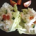 non_tao's cooksnap of when they made レタスカップのサラダ寿司.
