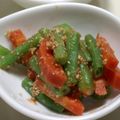 プンプン庵's cooksnap of when they made にんじんといんげんの!ケチャップゴマ和え.