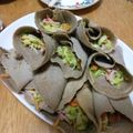 みきっぺ0718's cooksnap of when they made バナナと胡桃とチーズのそば粉クレープ包み.