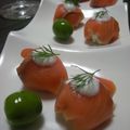 ルクルーゼ☆'s cooksnap of when they made スモークサーモンの手鞠♫クリームチーズ.