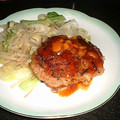 りょうちゃん００７'s cooksnap of when they made ✿もやしたっぷり照り焼きバーグ✿.