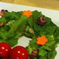 みぃじょ's cooksnap of when they made クリスマス簡単食べれるリース.