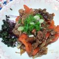さおぴーや☆'s cooksnap of when they made 牛肉、ピーマン、シイタケのオイスター炒め.