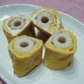 bobitin's cooksnap of when they made お弁当に♪竹輪で卵焼き.