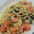 ＨＡＬ．Ｍ's cooksnap of when they made ほうれん草とトマトのツナポンパスタ.