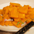 chi❁'s cooksnap of when they made レンジで簡単♪かぼちゃの辛みそバター和え.