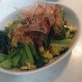 hiroryu's cooksnap of when they made 小松菜と卵の炒め物.