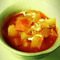 takopan's cooksnap of when they made トマトジュースで簡単ミネストローネ風.