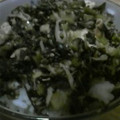 うさまる。。's cooksnap of when they made 小松菜（大根の葉）と油揚げのじゃこ炒め♪.