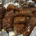 ふらいぱんな's cooksnap of when they made ごぼうを牛肉でクルクル八幡巻き.