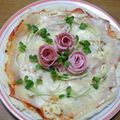 カカアロマンス's cooksnap of when they made キャラ弁に✿ベーコンとキャベツのお花.