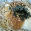 さぁ★たぁ★'s cooksnap of when they made なめたけとろろの冷たいお蕎麦温たまのっけ.