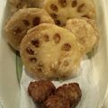 麗子さま's cooksnap of when they made 蓮根はさみ揚げ.
