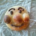 ha_lu's cooksnap of when they made アンパンマンの抹茶＆あんこ入りパン.