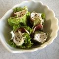 nanaran's cooksnap of when they made チーズとサーモンのリース風サラダ.