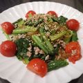 スタイリッシュママ's cooksnap of when they made 小松菜とプチトマトのチャプチェ.