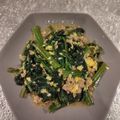 tikariri's cooksnap of when they made 簡単&丼も！ひき肉ほうれん草の甘辛卵あん.