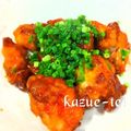 かずえ亭's cooksnap of when they made 唐揚げのてりてり甘酢合え☆葱のっけ盛り♪.