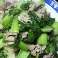 ♡Catherine's cooksnap of when they made チンゲンサイと豚肉のおいしい炒め物☆.