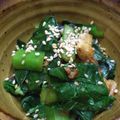 hiro_aya's cooksnap of when they made ♡小松菜と油揚げのゴマ油炒め♡　.