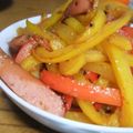 ユキちゃ's cooksnap of when they made ウインナーと彩り野菜のソーススゴだれ炒め.