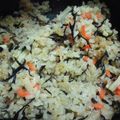 かな３＊'s cooksnap of when they made 豆板醤でピリ辛☆きのこの炊き込みおこわ.