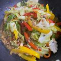 ぽろっとＱちゃん's cooksnap of when they made ピリ辛挽肉野菜炒め.