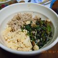 tomoyuppi's cooksnap of when they made しっとり♪ふわふわ♪三色丼☆.