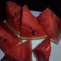 ｱｰﾁｬﾝﾏﾏﾁｬﾝ's cooksnap of when they made どこでも真ん中♡スイカの切り方はコレ♪.