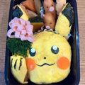 y_uu's cooksnap of when they made キャラ弁☆ピカチュウのオムライス弁当.