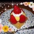 あさひなたろう's cooksnap of when they made 苺のチーズカスタードパイ♡.