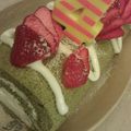 candy_bomb's cooksnap of when they made 可愛い☆ミニミニ抹茶ロール☆.