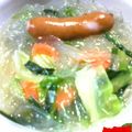 ＳＥＲＡ's cooksnap of when they made もやしニラソーセージのスープ☆フォー入り.