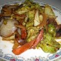 Marley's cooksnap of when they made 野菜炒め（ごま油と醤油で）.
