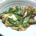 ねっちゃんっ's cooksnap of when they made 簡単♪きぬさやとあげの卵とじ☆.